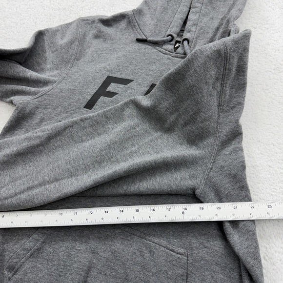 Mens Fox Racing Grey Hoodie Pullover Sweatshirt Size M - Picture 6 of 9
